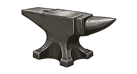 Dark gray anvil image
