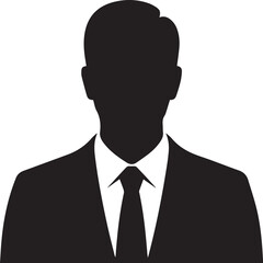 Business Man Silhouette - Professional Profile Icon