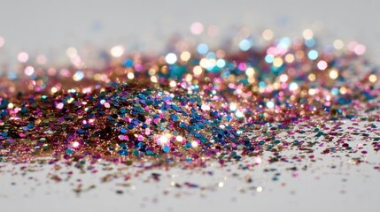 Colorful glitter sparkles