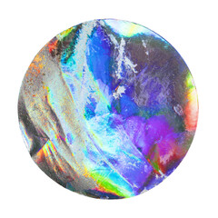 Old holographic circle sticker