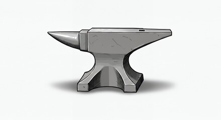 Metal anvil illustration