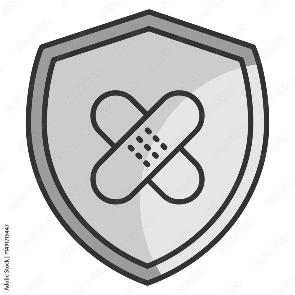 Poster patch management icon element for design