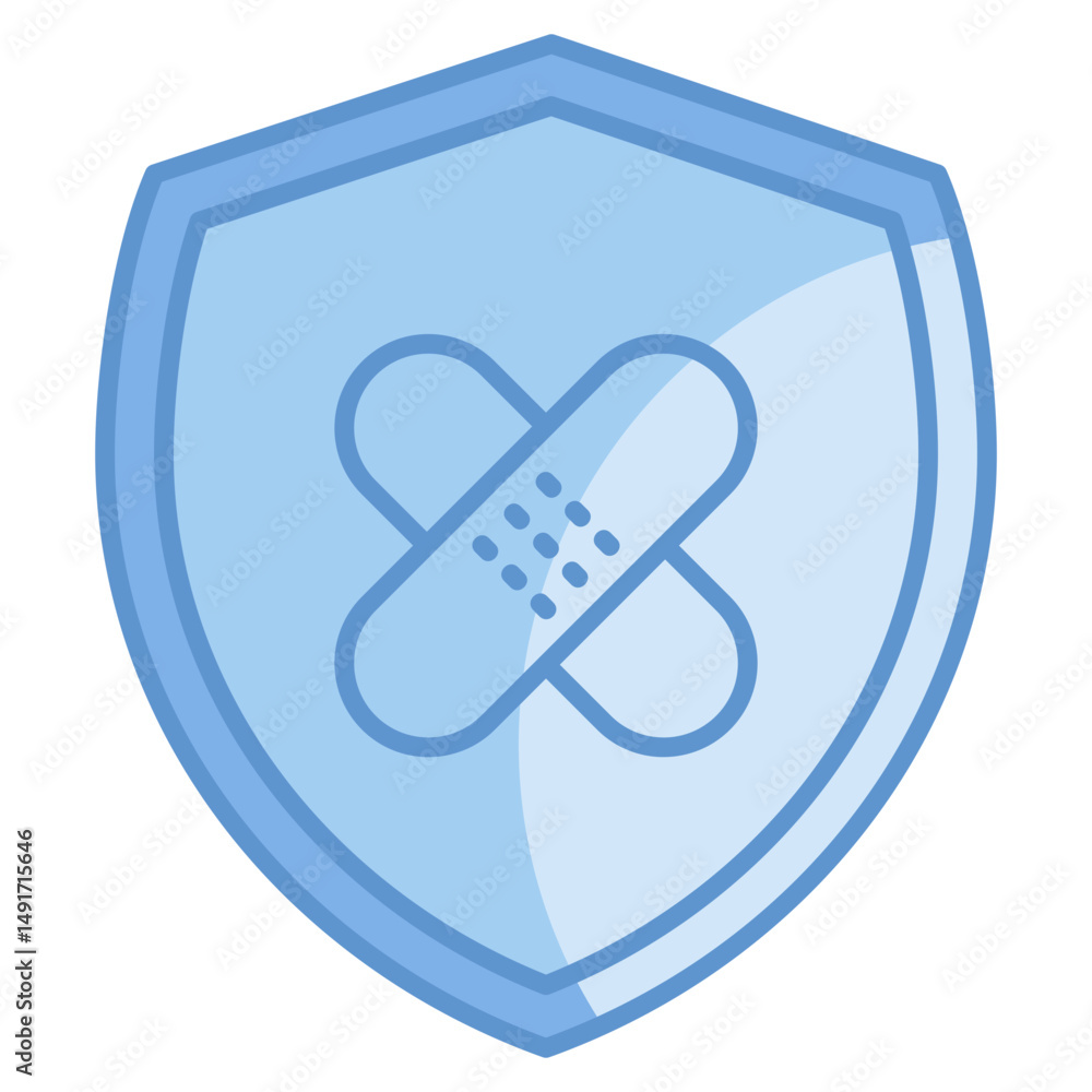 Poster patch management icon element for design