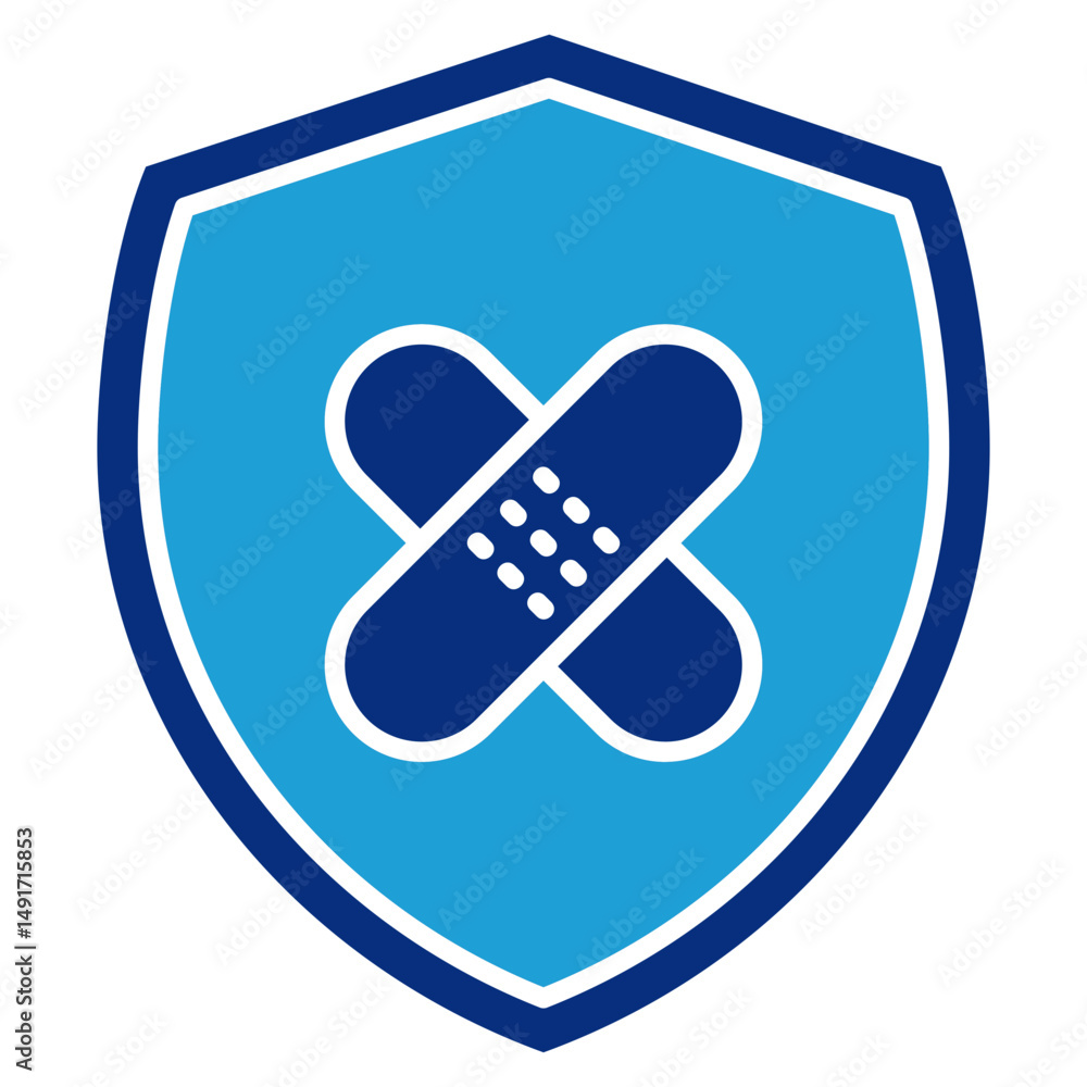 Poster patch management icon element for design
