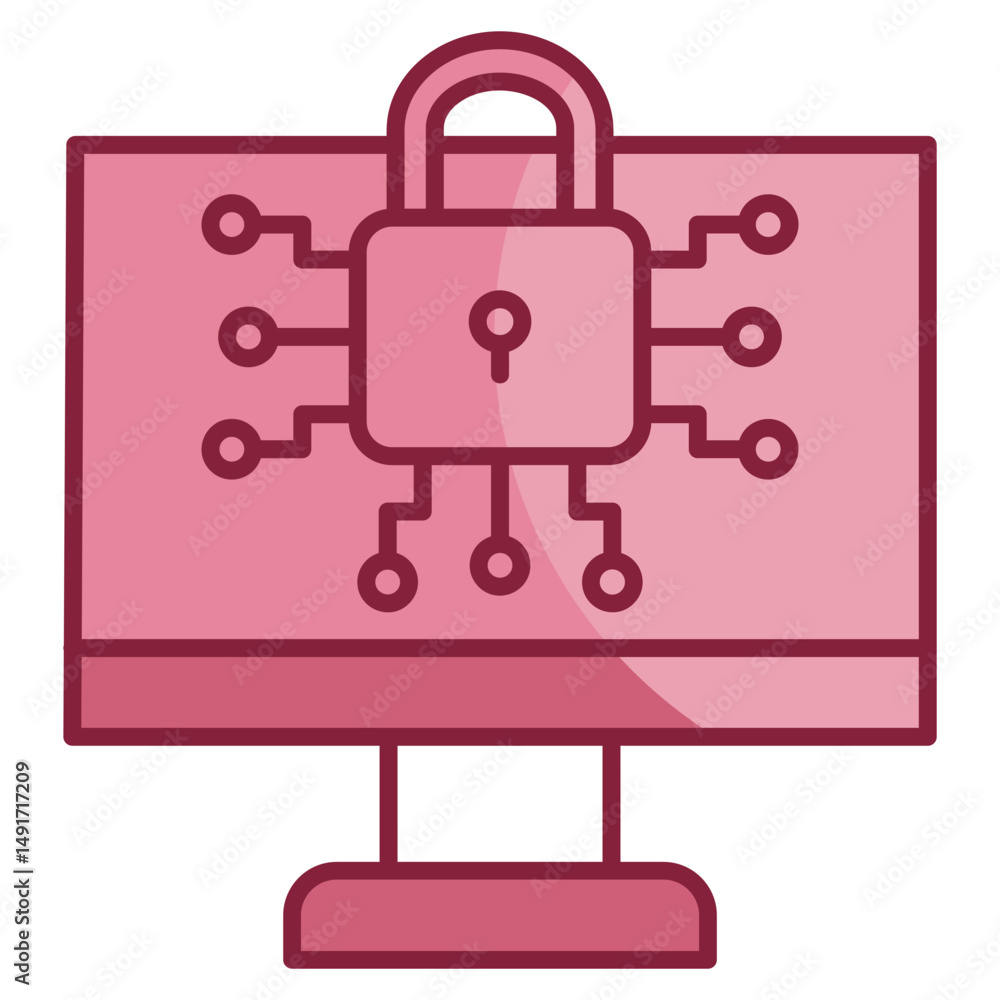 Poster cryptographic icon element for design