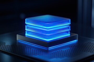 Abstract glowing cube (1)