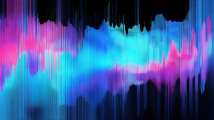 Vibrant Abstract Digital Art Pattern with Blue, Pink, and Black Waves Creating a Stunning Visual Experience for Backgrounds or Creative Projects