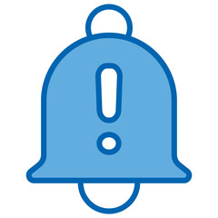 Alert Blue White Icon