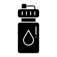 Water Bottle glyph icon

