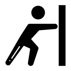 Calf Stretch glyph icon

