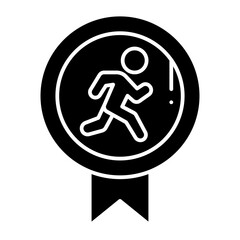 Run Badge glyph icon

