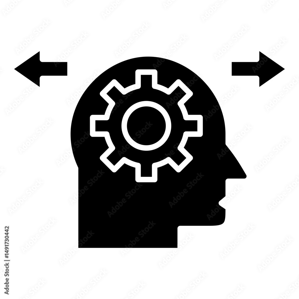 Poster behavioral icon element for design