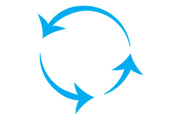 illustration of a circular arrow or recycle EPS 10