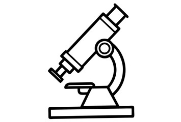 microscope  silhouette vector