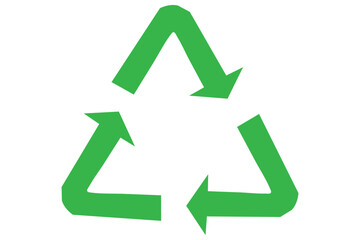 recycle arrow on white background eps 10