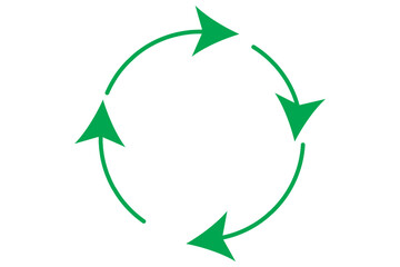 illustration of a circular arrow or recycle EPS 10
