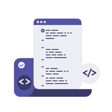 Modern Abstract Programming Code Illustration