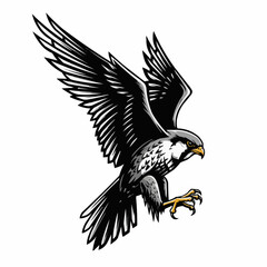 Black and white sketch of majestic bird wings in upward motion, poised for flight