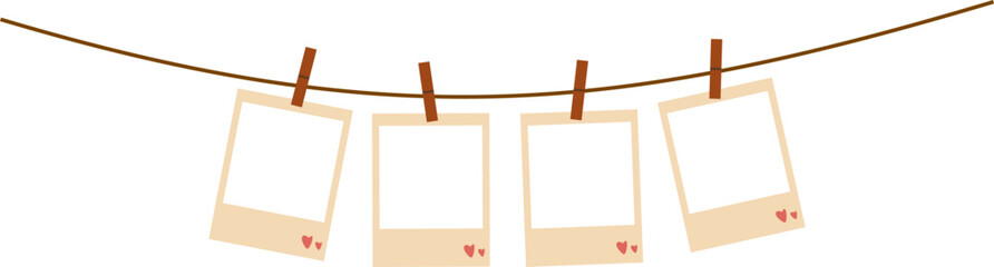 Hanging Polaroid Photo Frame