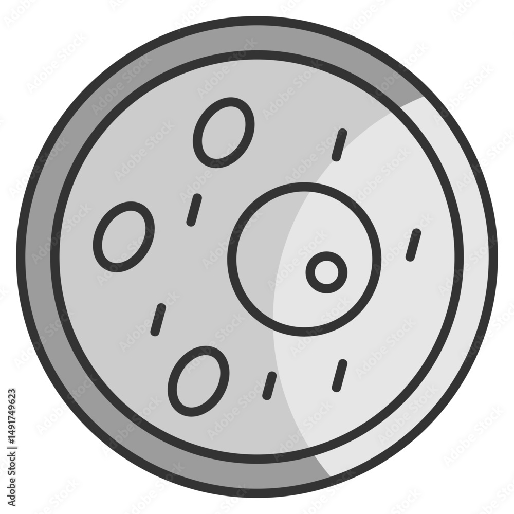 Poster cell structure icon element for design