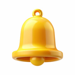 yellow notification icon isolated on white background