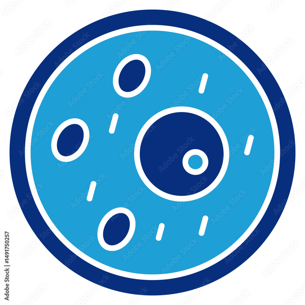 Poster cell structure icon element for design