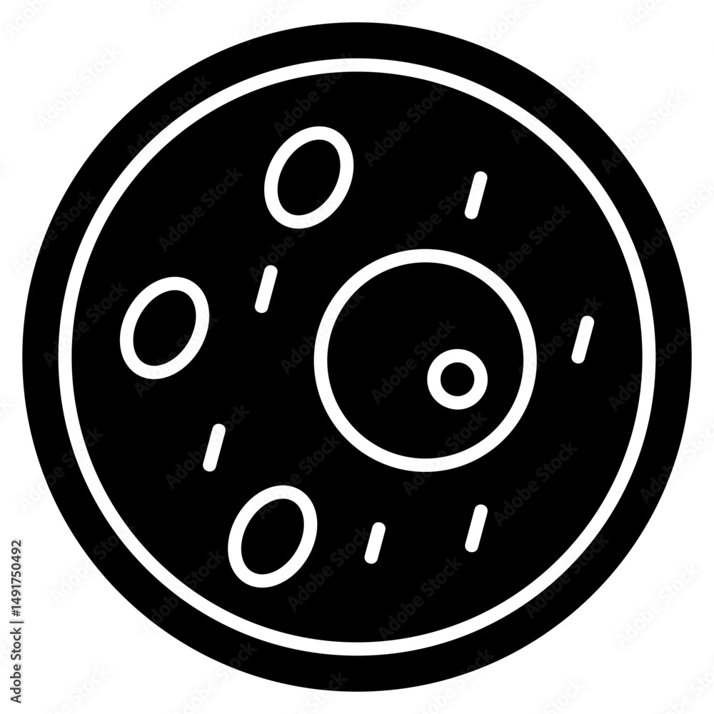 Poster cell structure icon element for design