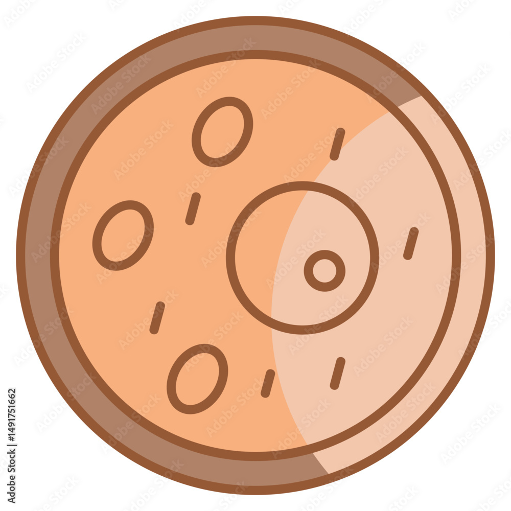Poster cell structure icon element for design