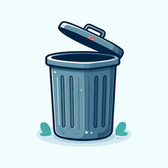 trash can illustration 