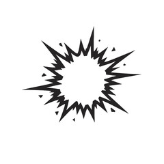 Fototapeta premium Abstract Black And White Explosion Graphic Design