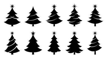 Obraz premium Twelve Nights of Christmas Trees