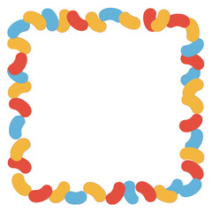Colorful Jelly Bean Border Design
