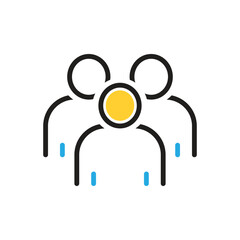 Multi color icon for our