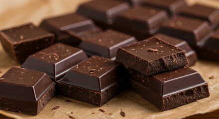 Rich Dark Chocolate Indulge in the Intense Flavor and Texture