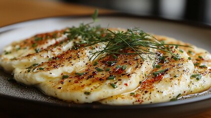 Creamy, seasoned dish