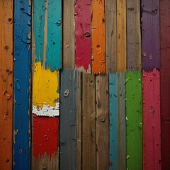 colorful wooden background