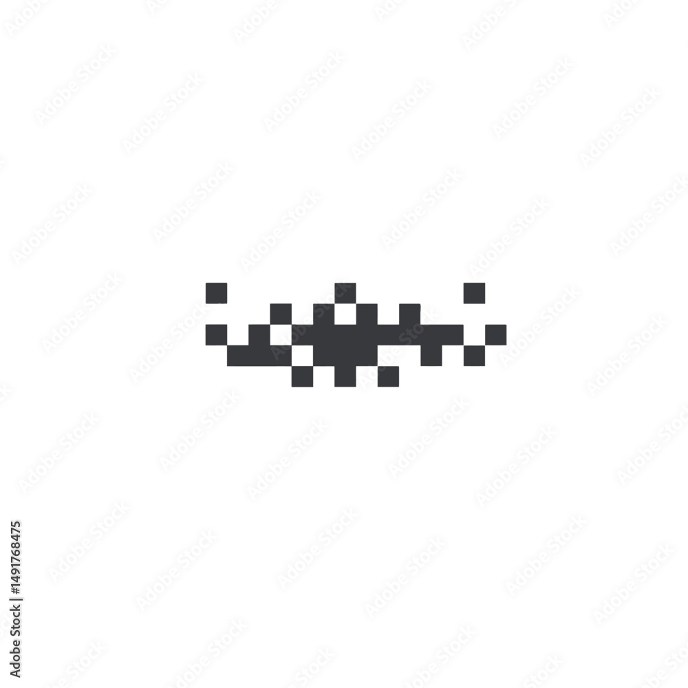 Poster abstract pixelated design element