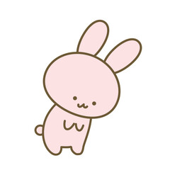 おじぎをするうさぎ
