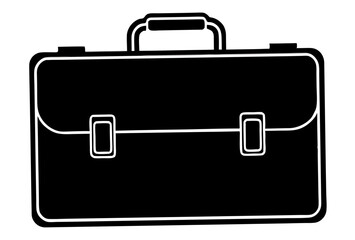 briefcase  silhouette vector