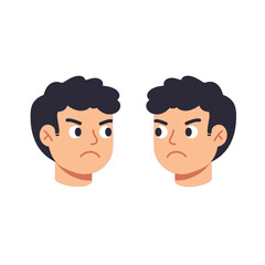 Angry Boy Pixel Art Illustration