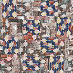 mosaic of the stone wall