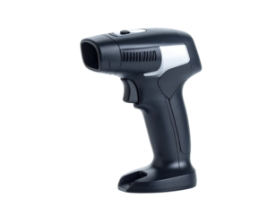 Barcode scanner, isolated on transparent background