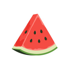 Pixel Art Watermelon Slice