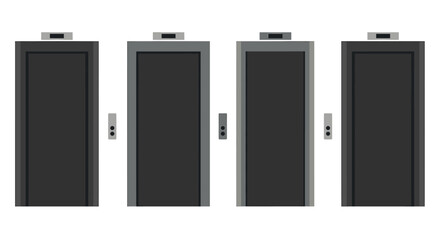 Elevator Doors in Modern Building