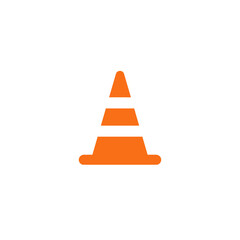 Orange Traffic Cone Illustration