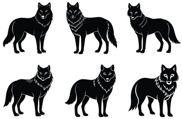 artcit wolf vector animel