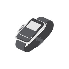 Gray Digital Watch Illustration