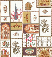 seamless pattern with flowers