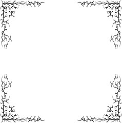 lightning bolt border frame element design