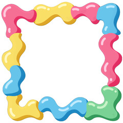 Obraz premium Colorful Candy Frame Design